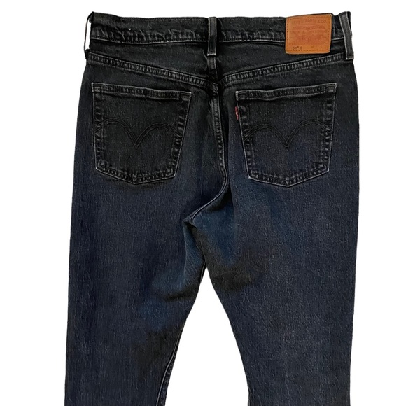 Levis Premium 501 Skinny Size 29 Wild Bunch Dark Wash Distressed Revolve - Picture 5 of 11